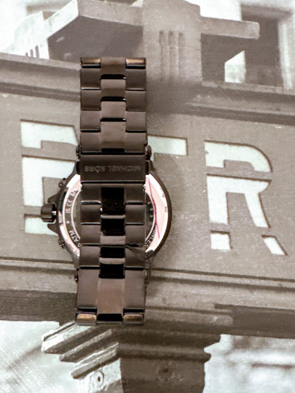 Michael Kors MK8279 Oversized Dylan Black-Tone Watch - Picture 5 of 6